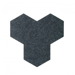 Fogli di sughero adesivo decorativi DECORK FELT-line grigio scuro