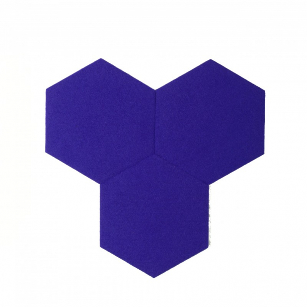 Decoratieve zelfklevende DECORK platen "FELT-line" violet