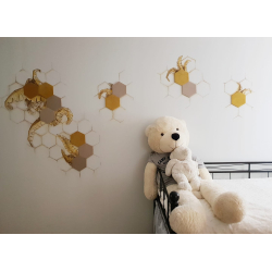 Dekorativn samolepic nst&#283;nn korkov dladice DECORK "FELT-line" zelen