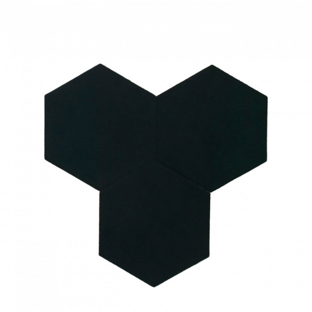 Dekorative selvklebende kork vegg fliser DECORK "TEXTIL-line" svart