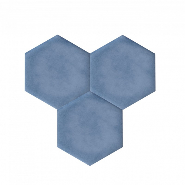 Dekorative selbstklebende Wandkork Korkplatten DECORK "TEXTIL-line" blau