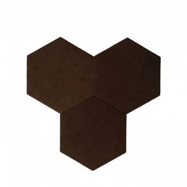 Dekorativa sjlvhftande kork plattor DECORK "TEXTIL-line" brun