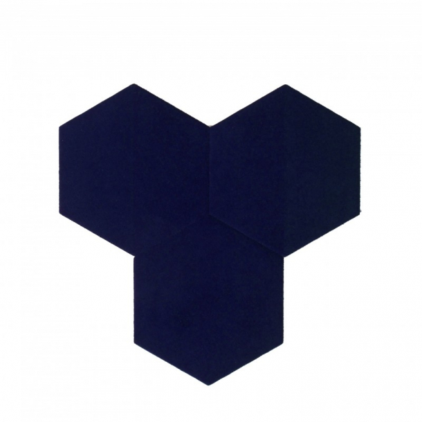 Decorative self-adhesive hexagon DECORK "TEXTIL-line" dark violet