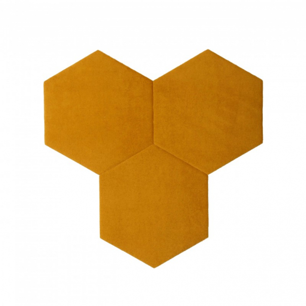 Decoratieve zelfklevende DECORK platen "TEXTIL-line" goud