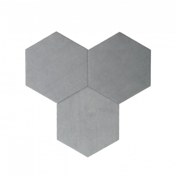 Decoratieve zelfklevende DECORK platen "TEXTIL-line" grijs