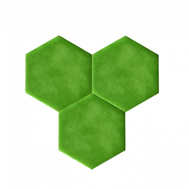 Decoratieve zelfklevende DECORK platen "TEXTIL-line" groen