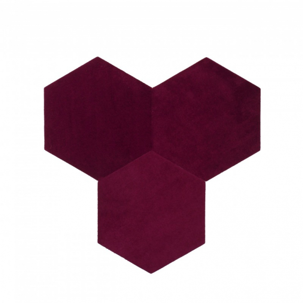 Fogli di sughero adesivo decorativi DECORK "TEXTIL-line" purpureo