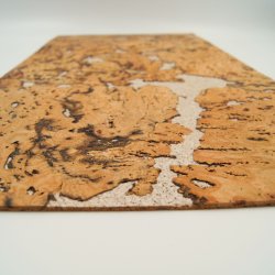 Dekoratīvā korķa sienas segums HAWAI WHITE 3x300x600mm - iepakojums 1,98 m2