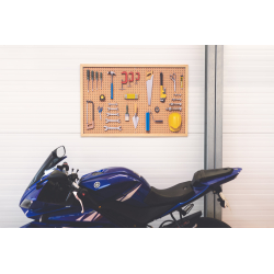 Werkplaats gereedschapsbord 90  60 cm: Zelfklevend kurkbord organizer