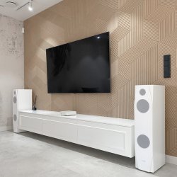 Liege mural IVOIRE (RAL 1015) 3D STRIPE