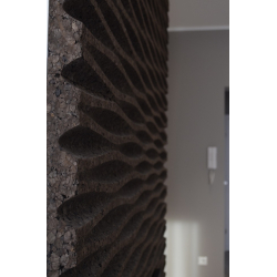 Facciata di sughero espanso decorativo 3D Wave L1 - 50x500x1000mm