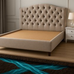 Moderating cork mats GeoShield Basic 5x620x900mm to protect against geopathic radiation