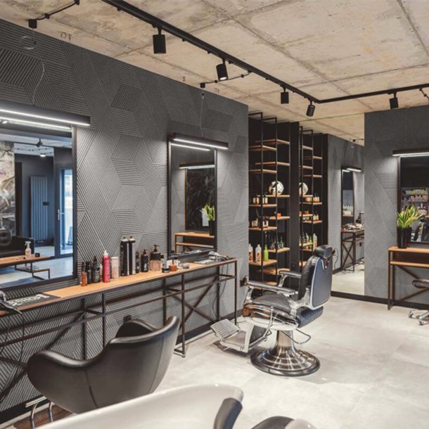 Liege mural GRIS 3D STRIPE