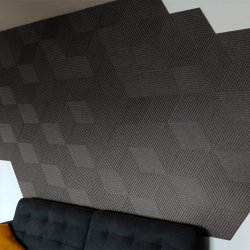 Liege mural GRIS 3D STRIPE