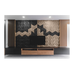 3D LINE BEIGE GRAU - dekorative und exklusive Korkwand (in Anlehnung an RAL 7006)