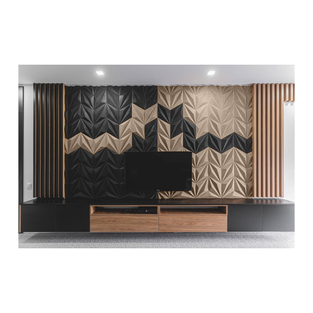 3D LINE BEIGE GRAU - dekorative und exklusive Korkwand (in Anlehnung an RAL 7006)