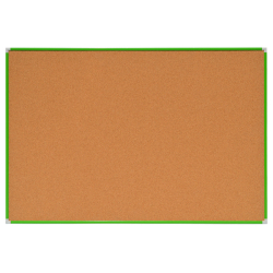 Pinnwand Kork 90x120cm in DecoLine Aluminiumrahmen GR�N
