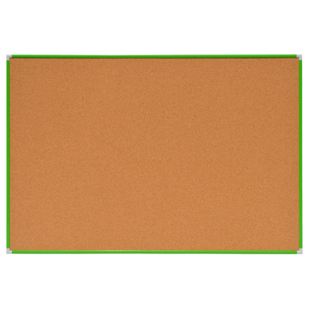 Pinnwand Kork 90x120cm in DecoLine Aluminiumrahmen GR�N