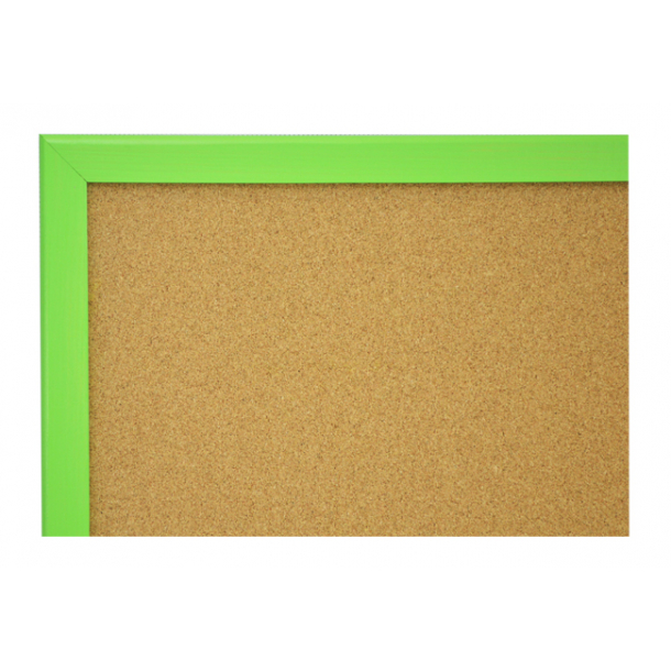 Kurk prikbord 60x90 cm in een RODE houten lijst