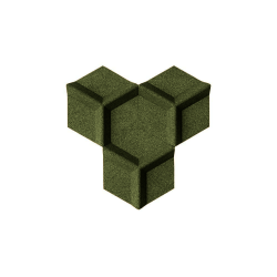 Pluta decorativa VERDE 3D HONEYCOMB
