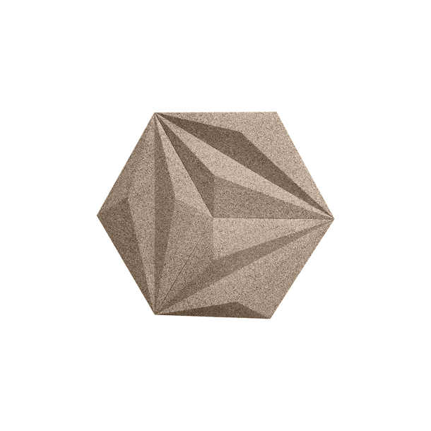 3D LINE BEIGE GRAU - dekorative und exklusive Korkwand (in Anlehnung an RAL 7006)