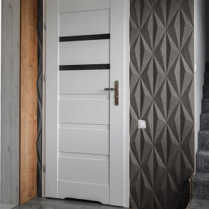 Unique and decorative GREY cork wall tiles 3D LINE