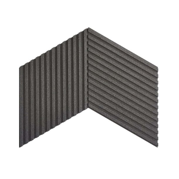 Liege mural GRIS 3D STRIPE