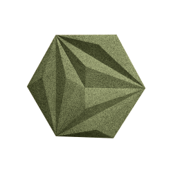 Sughero per pareti VERDE 3D LINE