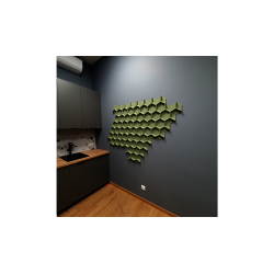 Pluta decorativa VERDE 3D HONEYCOMB