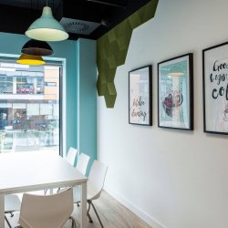 Unique and decorative GREEN cork wall tiles 3D STRIPE