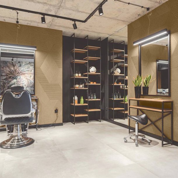 Liege mural IVOIRE (RAL 1015) 3D STRIPE