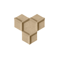 Sughero per pareti IVORY (RAL 1015) 3D HONEYCOMB