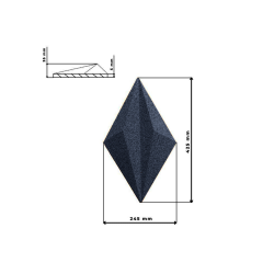 3D LINE JEANS - dekorative und exklusive Korkwand