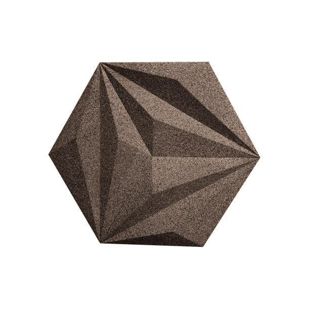 3D LINE KAFFEE - dekorative und exklusive Korkwand