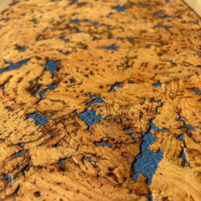 Decorative cork wall tiles VARIO AZUL 3x300x600mm - package 1,98 m2