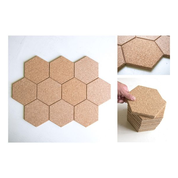 Decorative Agglomerated Self Adhesive, 6mm Cork Wall Tiles