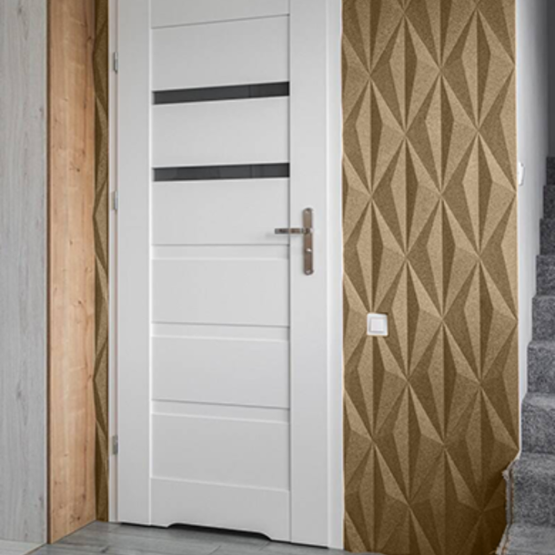 3D LINE BEIGE (RAL1001) - dekorative und exklusive Korkwand