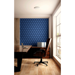 Decoratieve kurkwand BLAUW 3D HONEYCOMB