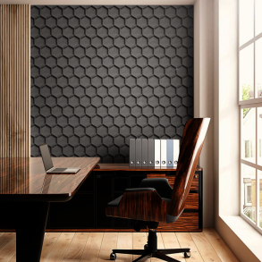 Sughero per pareti GRIGIO 3D HONEYCOMB