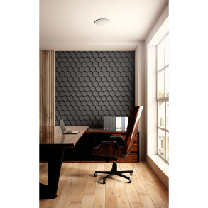 Decoratieve kurkwand GRIJS 3D HONEYCOMB