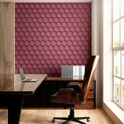 Pluta decorativa ROZ 3D HONEYCOMB