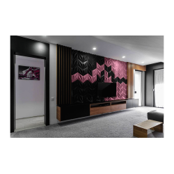 3D LINE ROSA PUDER - dekorative und exklusive Korkwand