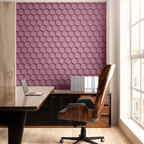 Pluta decorativa PUDRĂ ROZ 3D HONEYCOMB