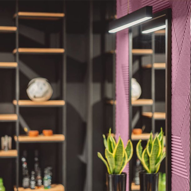 3D STRIPE ROSA PUDER - dekorative und exklusive Korkwand