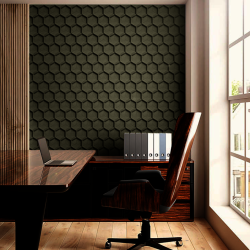 Sughero per pareti VERDE SCURO 3D HONEYCOMB