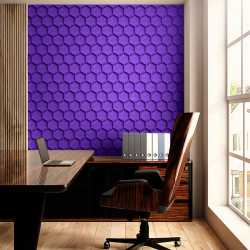Pluta decorativa VIOLET 3D HONEYCOMB