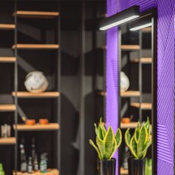 3D STRIPE LILA - dekorative und exklusive Korkwand