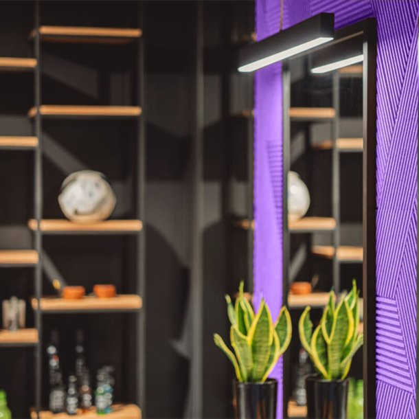 3D STRIPE LILA - dekorative und exklusive Korkwand