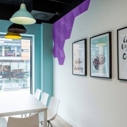 3D STRIPE LILA - dekorative und exklusive Korkwand