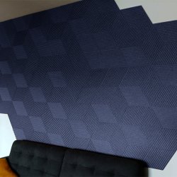 Sughero per pareti BLU SCURO 3D STRIPE